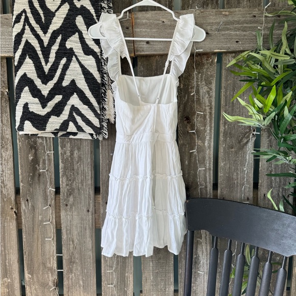 Altar'd State White Ruffle Mini Dress - Picture 2 of 3